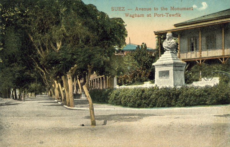 Wagham Monument, Port Taufiq, Suez (barevné foto) od English Photographer