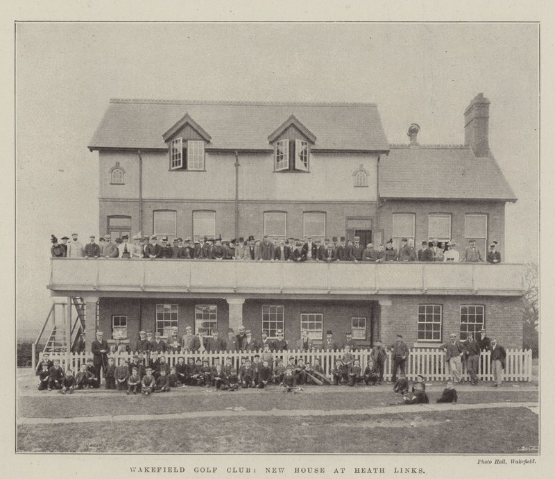 Wakefield Golf Club, New House at Heath Links od English Photographer