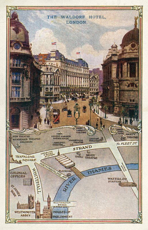 Hotel Waldorf, Aldwych, Londýn (barevné foto) od English Photographer