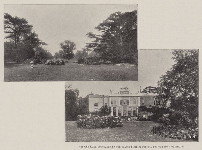 Walpole Park, zakoupený okresní radou Ealing pro město Ealing od English Photographer