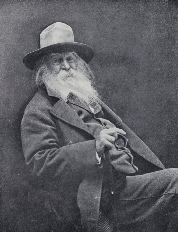 Walt Whitman (černobílá fotografie) od English Photographer