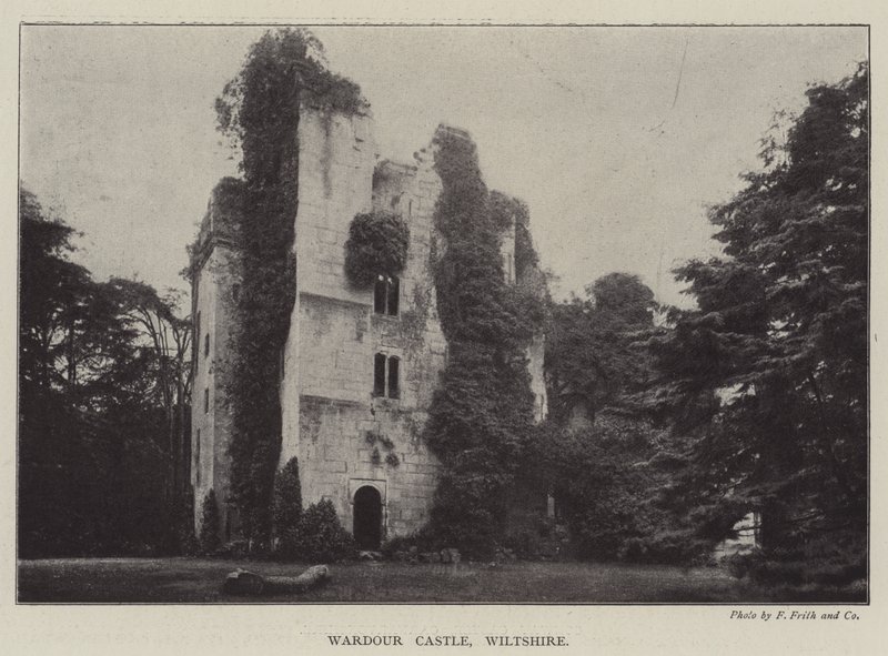 Hrad Wardour, Wiltshire od English Photographer