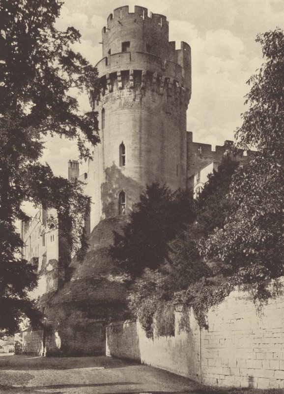 Hrad Warwick, Caesarova věž (čb fotografie) od English Photographer