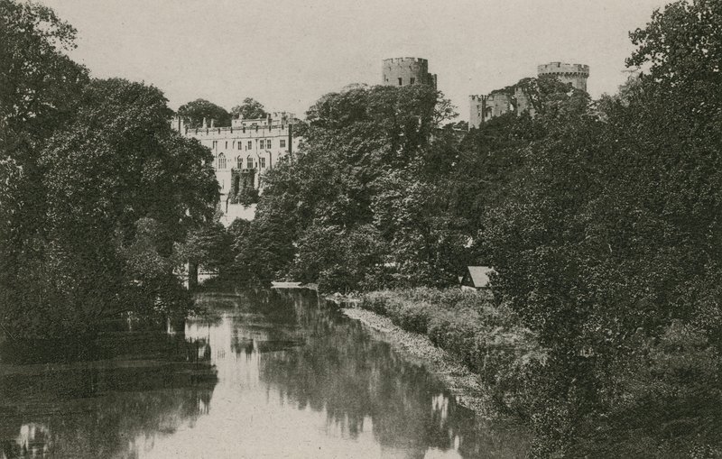 Hrad Warwick, z Avonu od English Photographer