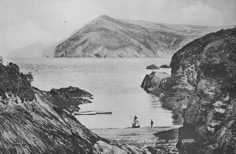 Watermouth Boat Creek (černobílá fotografie) od English Photographer