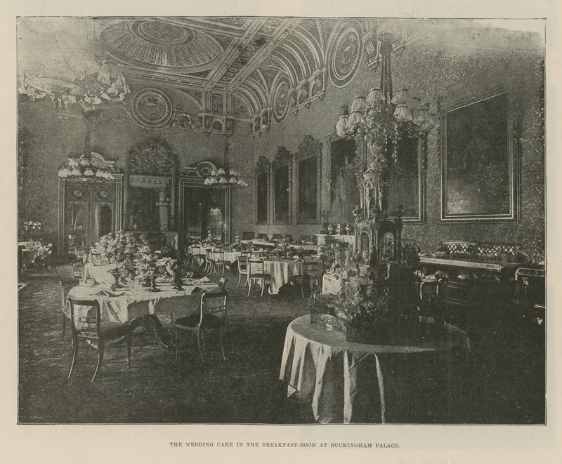 Svatební dort v jídelně Buckinghamského paláce od English Photographer