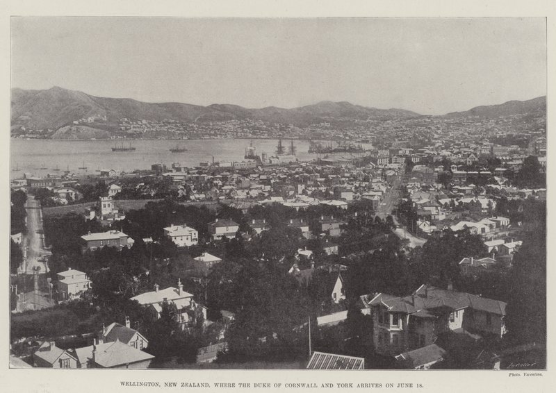 Wellington, Nový Zéland, kam vévoda z Cornwallu a Yorku přijíždí 18. června od English Photographer