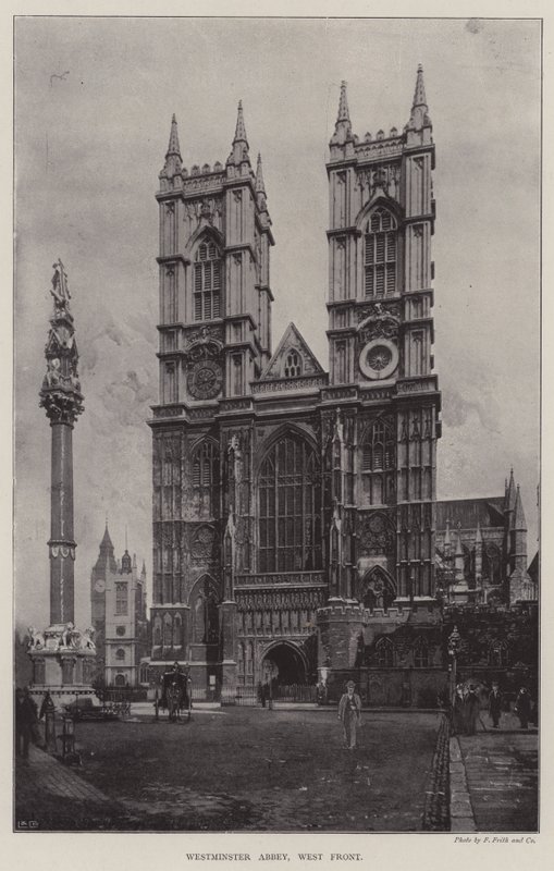 Westminsterské opatství, západní fronta od English Photographer
