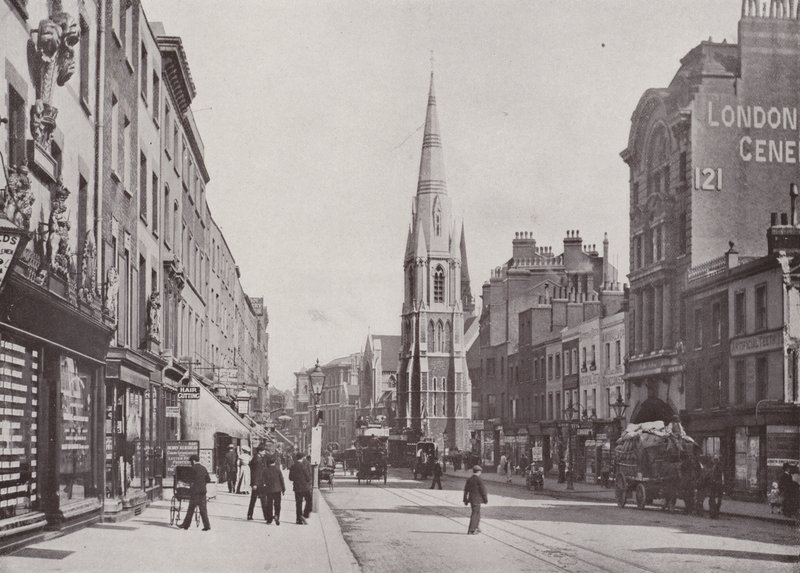 Westminster Bridge Road s Christ Church od English Photographer
