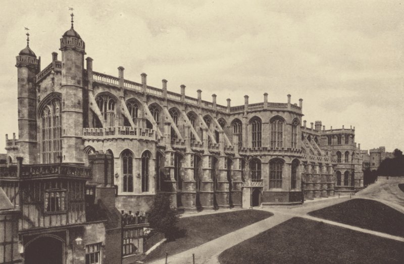 Hrad Windsor, kaple svatého Jiří (čb fotografie) od English Photographer