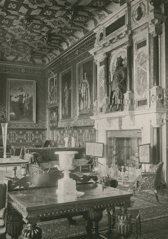 Zimní salon, Hatfield House od English Photographer