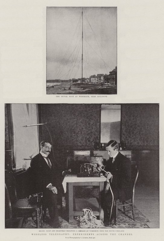 Bezdrátová telegrafie, experimenty přes kanál od English Photographer