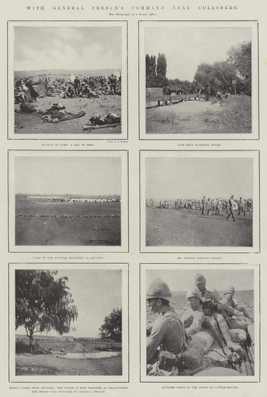 S velitelstvím General French poblíž Colesbergu od English Photographer