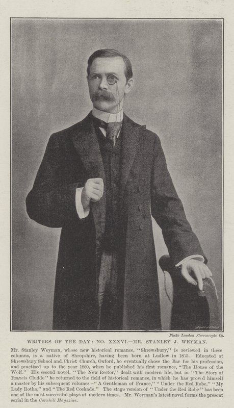 Spisovatelé dne, pan Stanley J Weyman od English Photographer
