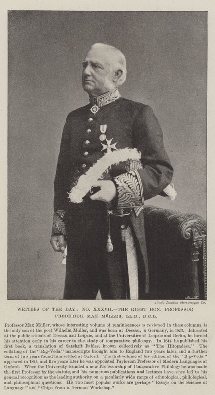 Spisovatelé dne, vážený profesor Frederick Max Muller, LLD, DCL od English Photographer