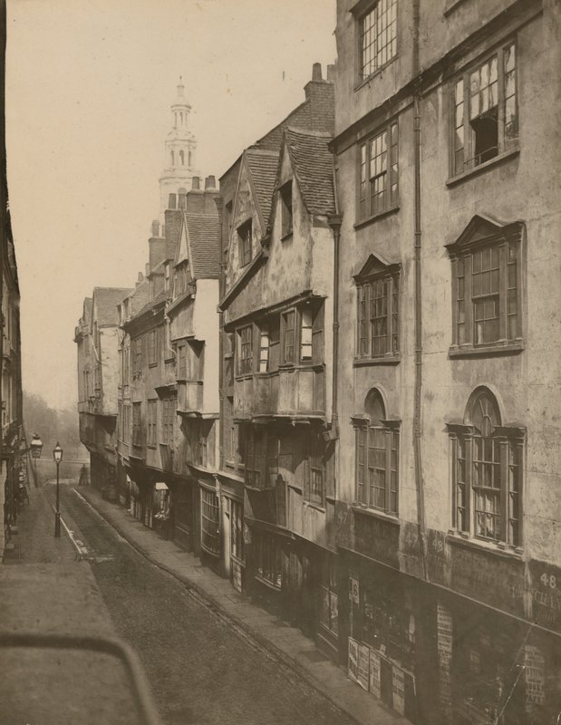 Wych Street, jižní strana, pohled na východ, Londýn od English Photographer