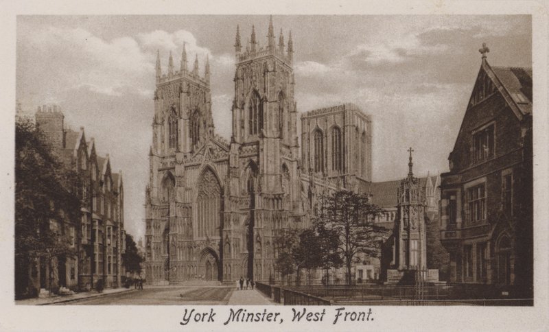 York Minster, západní fronta (černobílá fotografie) od English Photographer