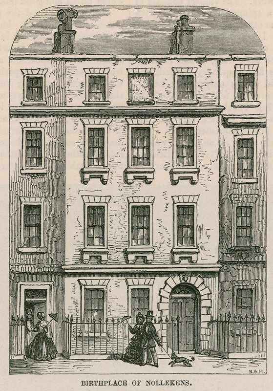 28 Dean Street, Soho, Londýn, rodiště umělce Josepha Nollekense od English School