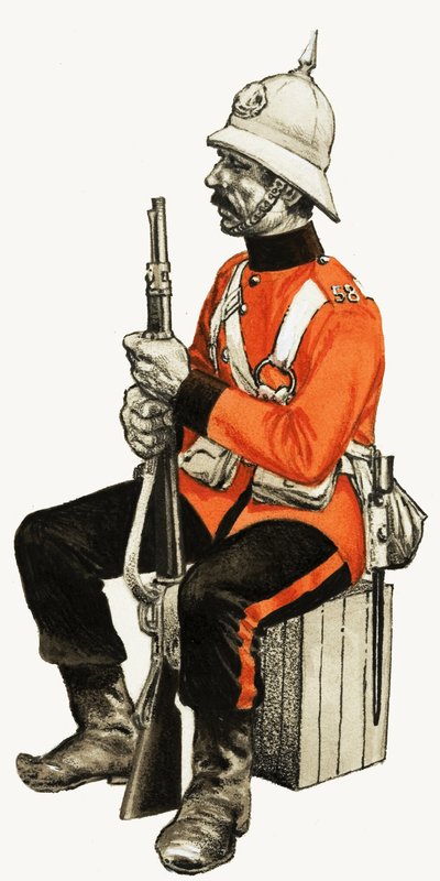 58. Foot 1880 (Rutlandshire) Private od English School