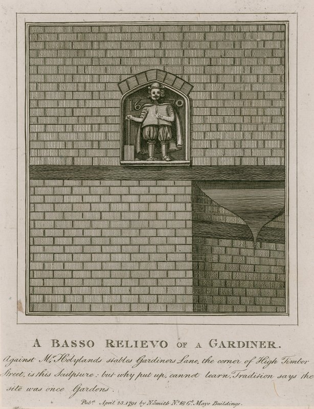 A Basso Relievo of a Gardiner od English School