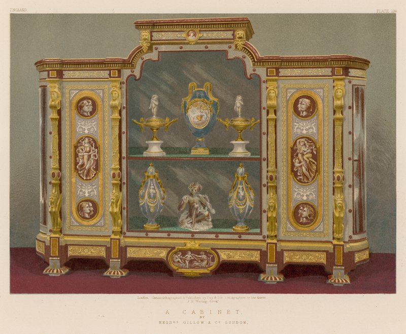 Kabinet od pánů Gillow and Co, Londýn od English School