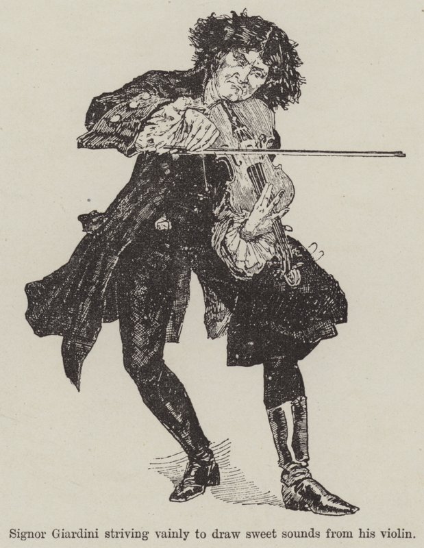 A Fiddle with One Tune, R E Francillon (rytina) od English School