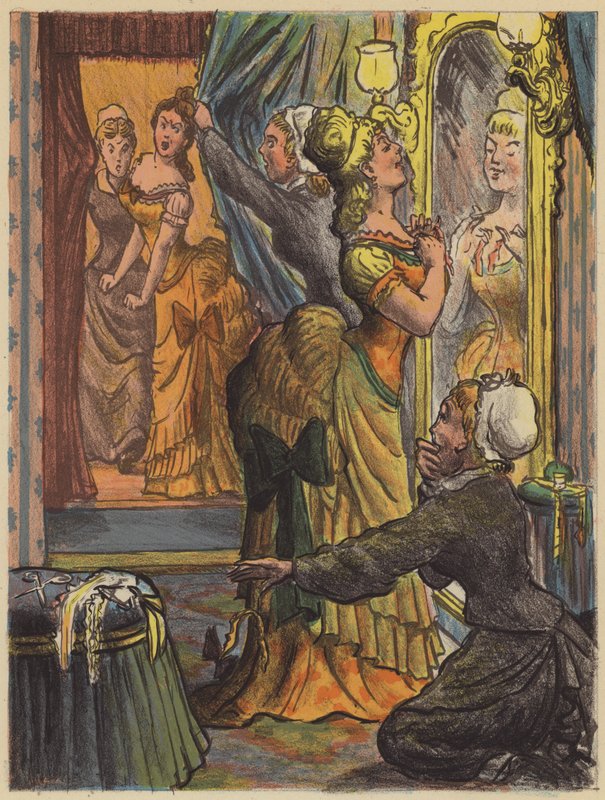 A Fitting Climax, Rue de la Paix (barevná litografie) od English School