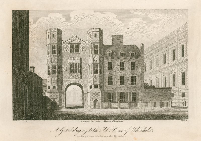 Brána patřící ke Starému paláci Whitehall od English School