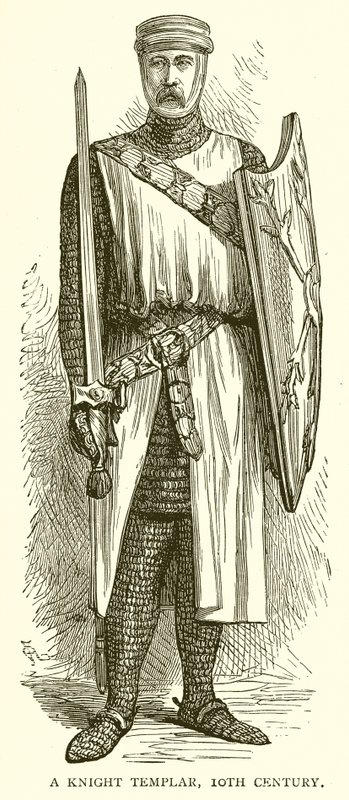 Templářský rytíř, 10. století od English School