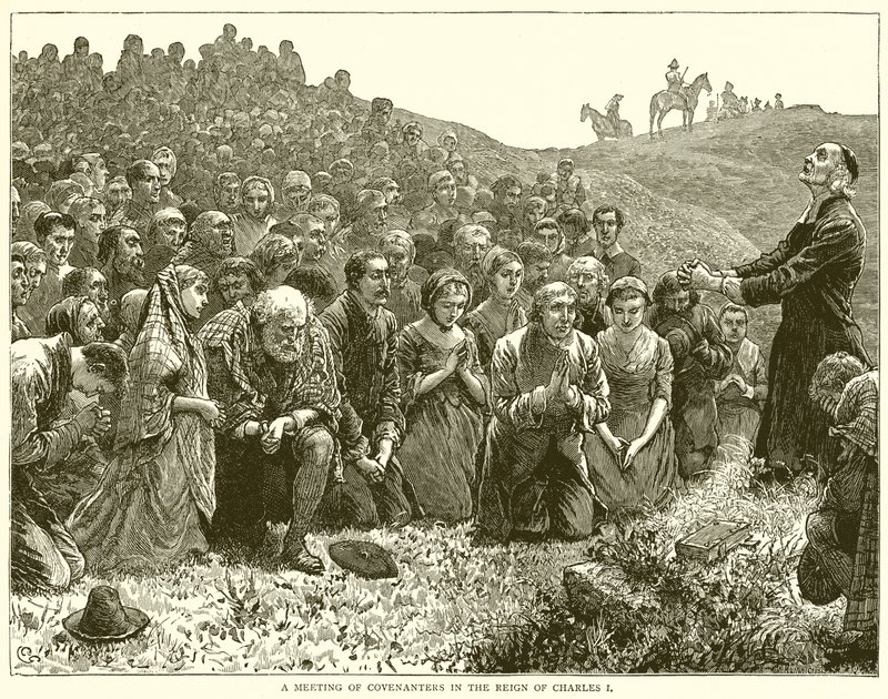 Setkání Covenanters za vlády Karla I od English School