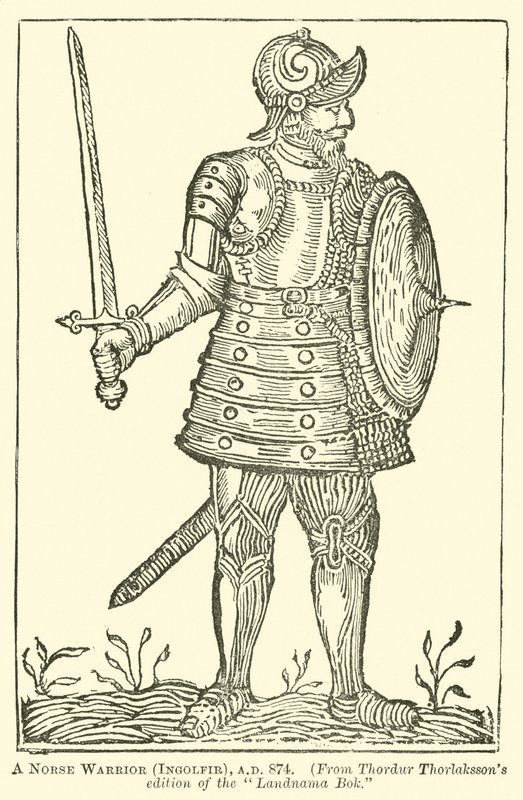 Severský válečník, Ingolfir, AD 874 od English School