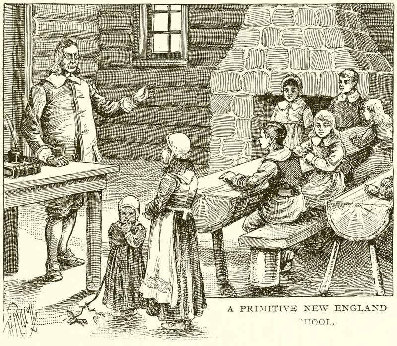 Primitivní škola Nové Anglie od English School