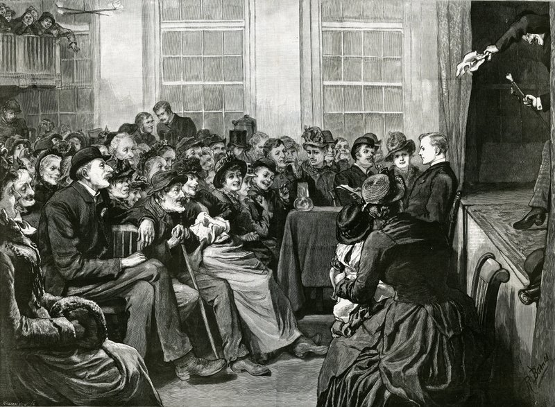 Sobotní zábava pro chudé, St Albans Hall, Baldwins Gardens, Holborn od English School