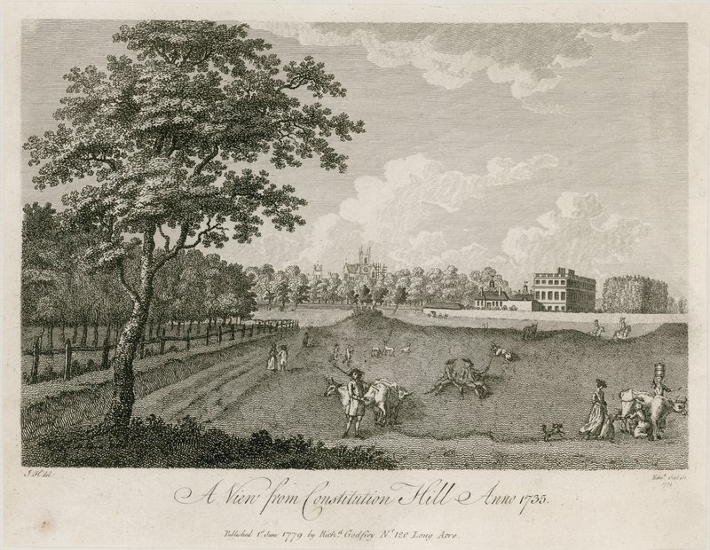 Pohled z Constitution Hill, 1735 od English School