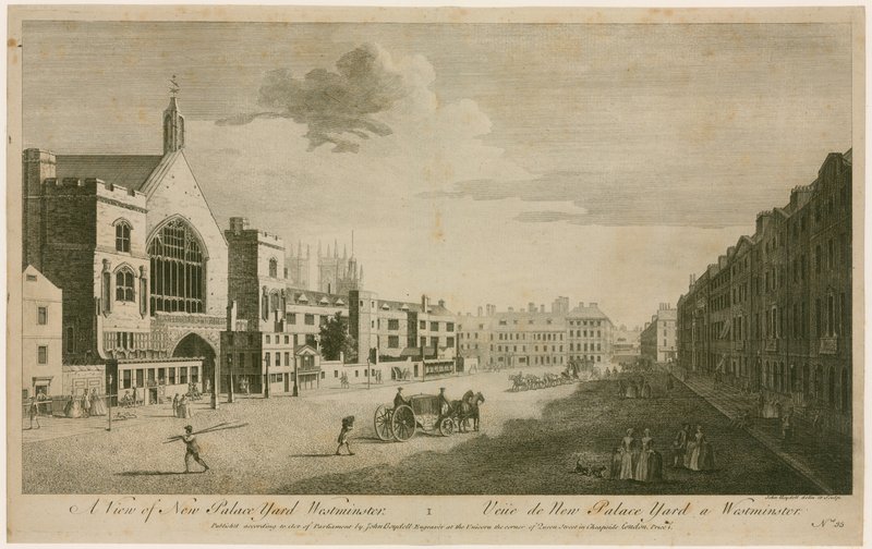 Pohled na New Palace Yard Westminster od English School
