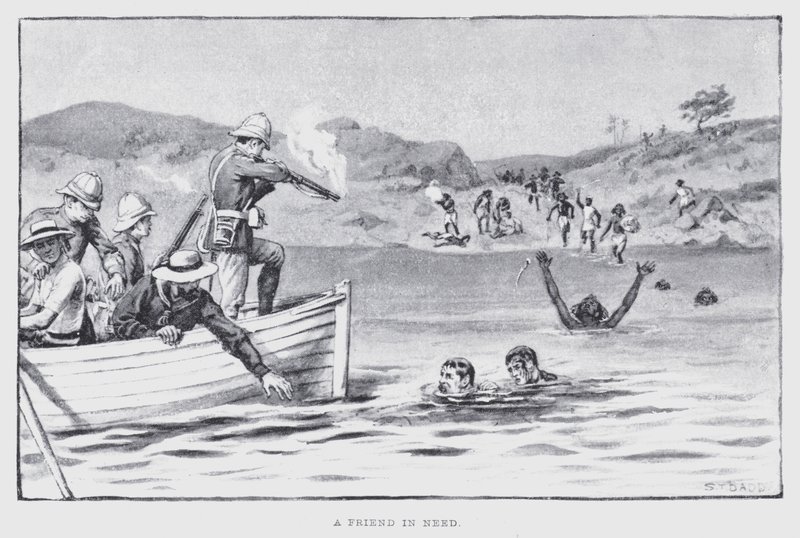 Přítel v nouzi (litho) od English School