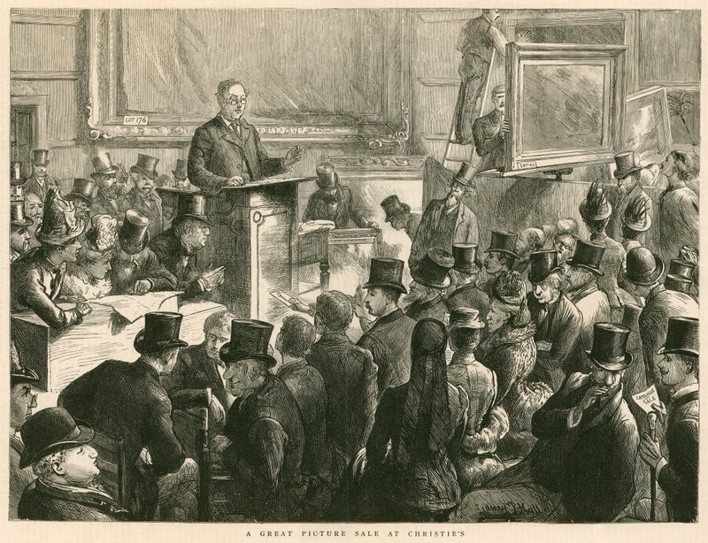 Skvělý výprodej obrázků v Christies od English School