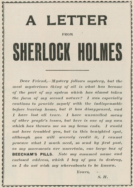 Dopis od Sherlocka Holmese od English School