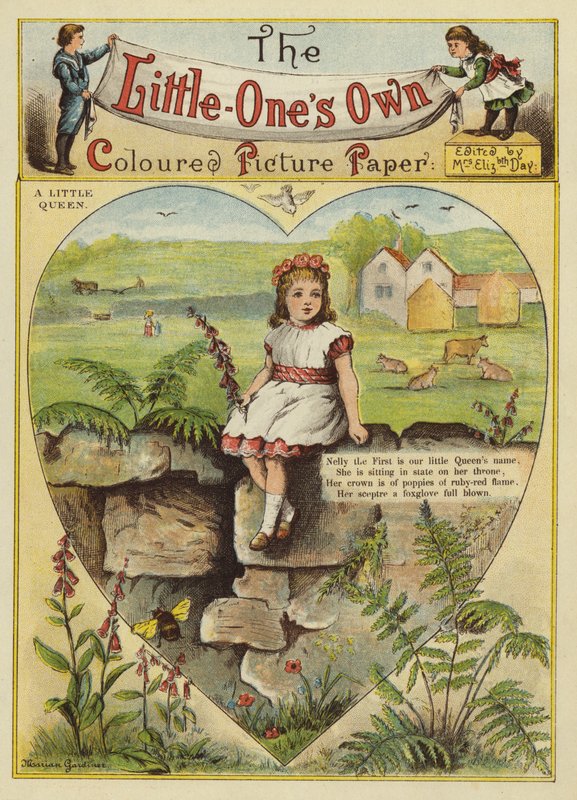Malá královna (chromolitho) od English School