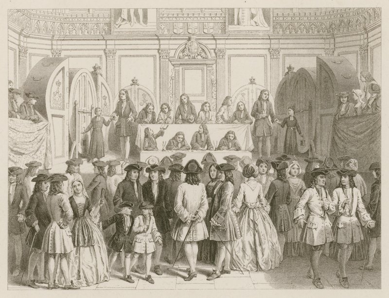 loterie; asi 1750 od English School