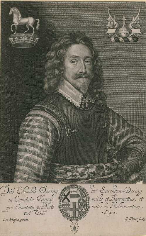 Portrét sira Edwarda Deringa od English School