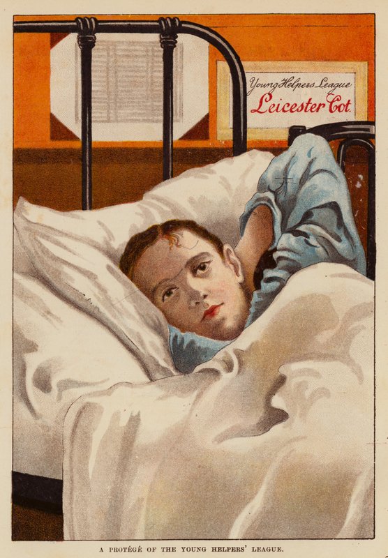 Chráněnec Ligy mladých pomocníků (barevná litografie) od English School