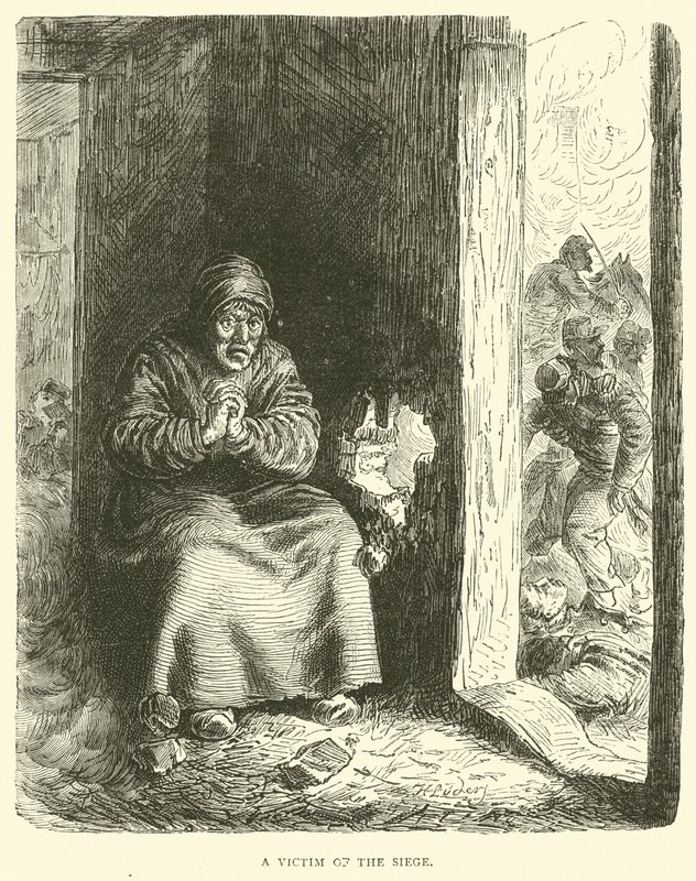 Oběť obležení, leden 1871 od English School