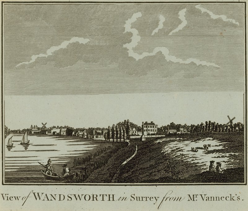 Pohled na Wandsworth v Surrey od English School