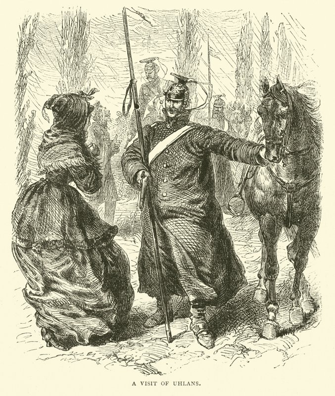Návštěva Uhlans, březen 1871 od English School