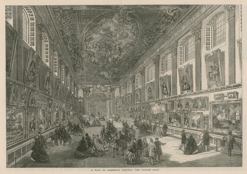 Návštěva nemocnice Greenwich: The Painted Hall od English School