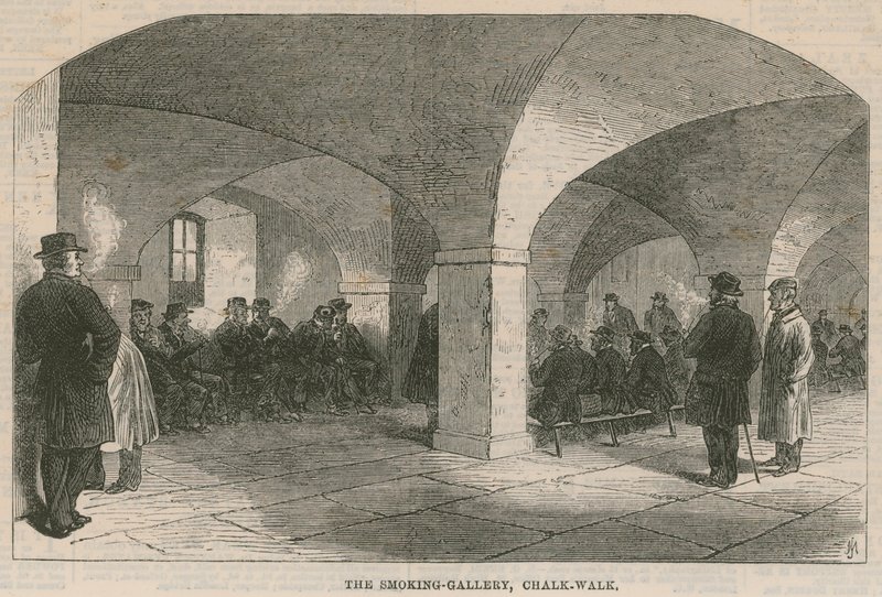 Návštěva nemocnice Greenwich; Kuřácká galerie, Chalk Walk od English School
