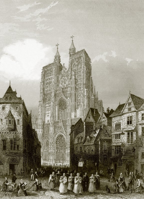 Katedrála Abbeville od English School