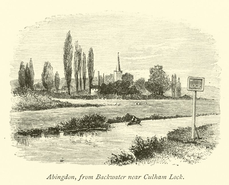 Abingdon, z Backwater poblíž Culham Lock od English School
