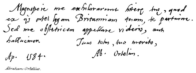 Abraham Ortelius od English School